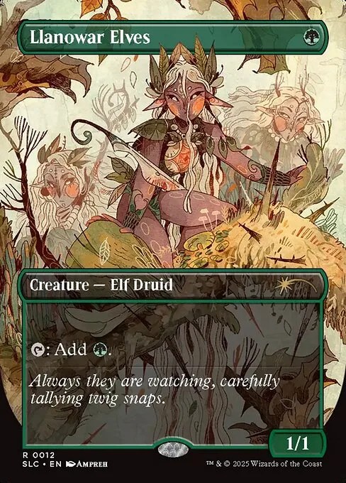 Llanowar Elves · Secret Lair Countdown 12/84