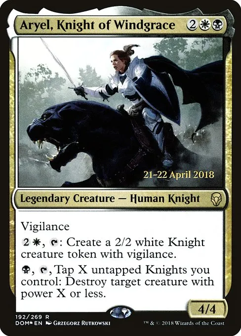 Aryel, Knight of Windgrace · Dominaria Promos 192s/118