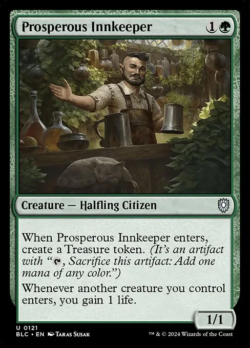 Prosperous Innkeeper · Bloomburrow Commander 121/356
