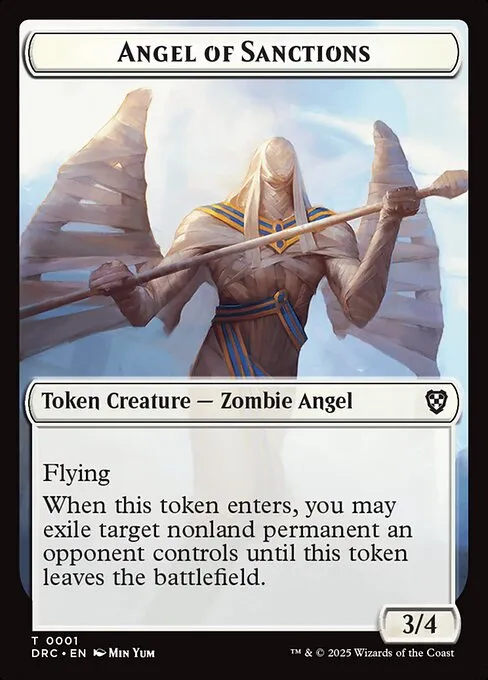 Angel of Sanctions · Aetherdrift Commander Tokens 1/17
