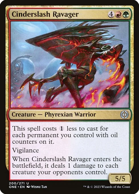 Cinderslash Ravager · Phyrexia: All Will Be One 200/479