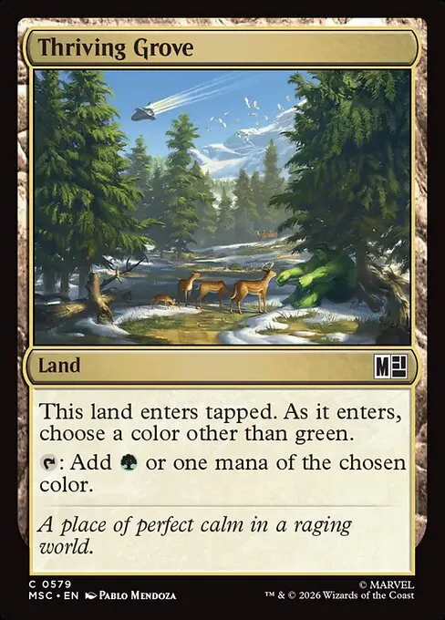 Thriving Grove · Marvel Super Heroes Commander 579/9