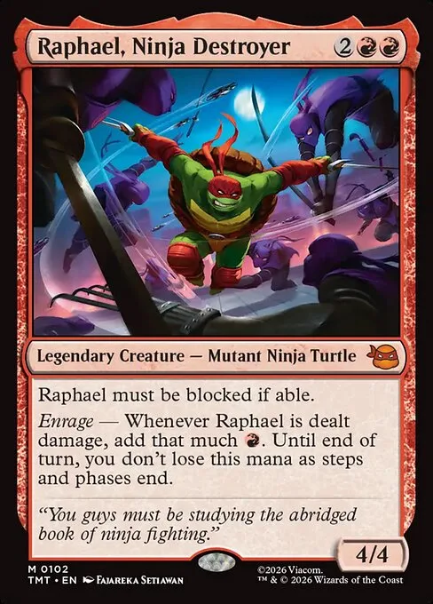 Raphael, Ninja Destroyer · Teenage Mutant Ninja Turtles 102/320