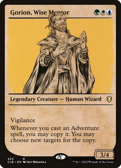 Gorion, Wise Mentor · Commander Legends: Battle for Baldur's Gate 423/936