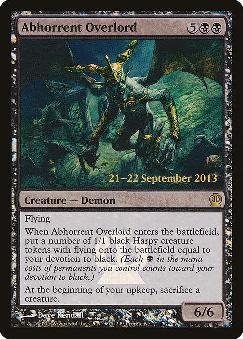 Abhorrent Overlord · Theros Promos 75★/10