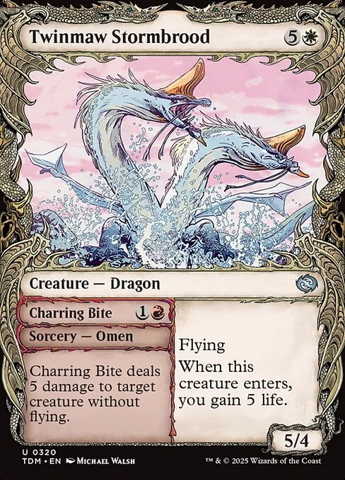 Twinmaw Stormbrood // Charring Bite · Tarkir: Dragonstorm 320/427