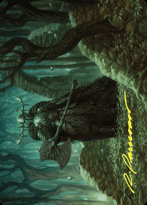 Mosswood Dreadknight // Mosswood Dreadknight · Wilds of Eldraine Art Series 40/81