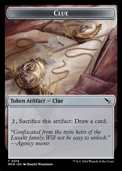 Clue · Murders at Karlov Manor Tokens 18/22