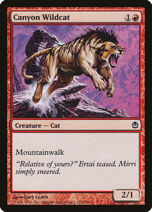 Canyon Wildcat · Duel Decks: Ajani vs. Nicol Bolas 6/80