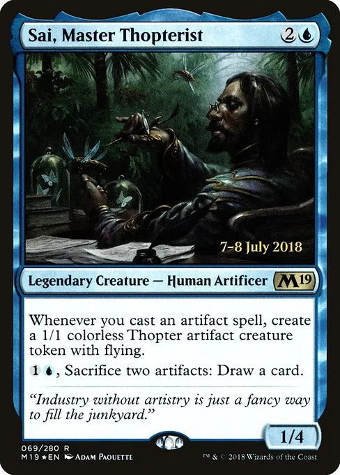 Sai, Master Thopterist · Core Set 2019 Promos 69s/95