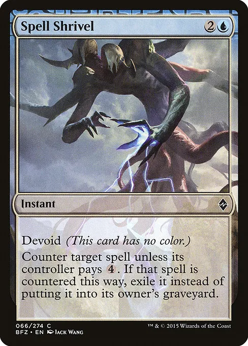 Spell Shrivel · Battle for Zendikar 66/299
