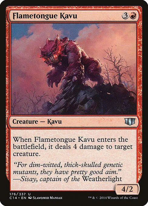 Flametongue Kavu · Commander 2014 176/337