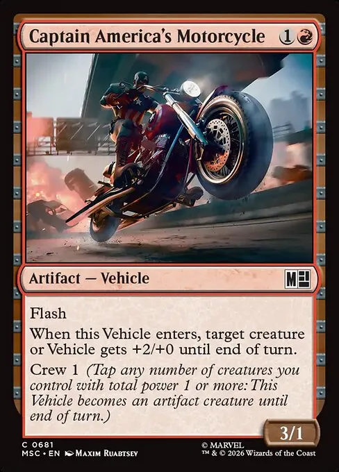 Captain America's Motorcycle · Marvel Super Heroes Commander 681/9