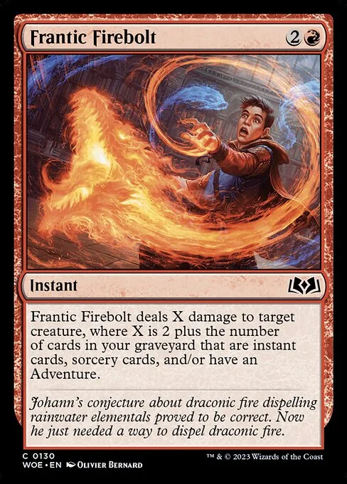 Frantic Firebolt · Wilds of Eldraine 130/381