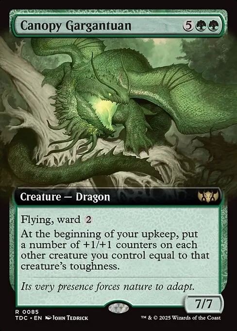 Canopy Gargantuan · Tarkir: Dragonstorm Commander 85/413