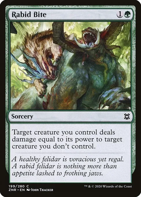 Rabid Bite · Zendikar Rising 199/407