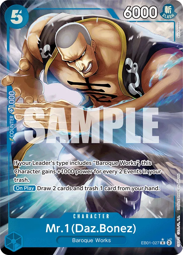 Mr. 1 (Daz.Bonez) (Alternate Art) · Extra Booster: Memorial Collection EB01-027/105