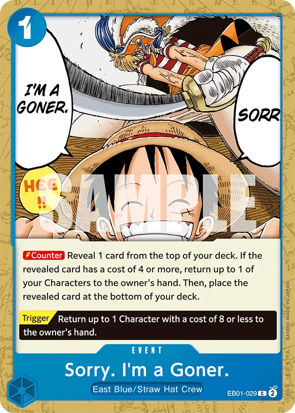 Sorry. I'm a Goner. · Extra Booster: Memorial Collection EB01-029/105