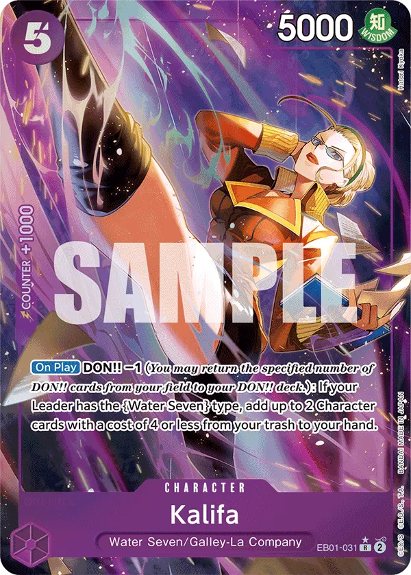 Kalifa (Alternate Art) · Extra Booster: Memorial Collection EB01-031/105
