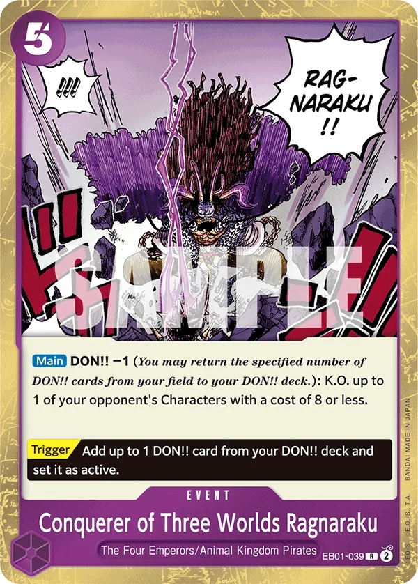 Conquerer of Three Worlds Ragnaraku · Extra Booster: Memorial Collection EB01-039/105