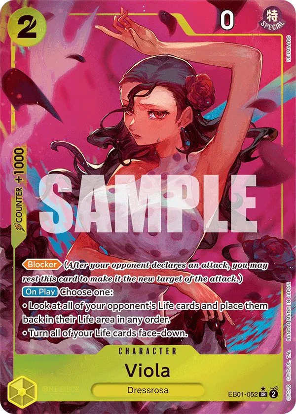 Viola (Alternate Art) · Extra Booster: Memorial Collection EB01-052/105