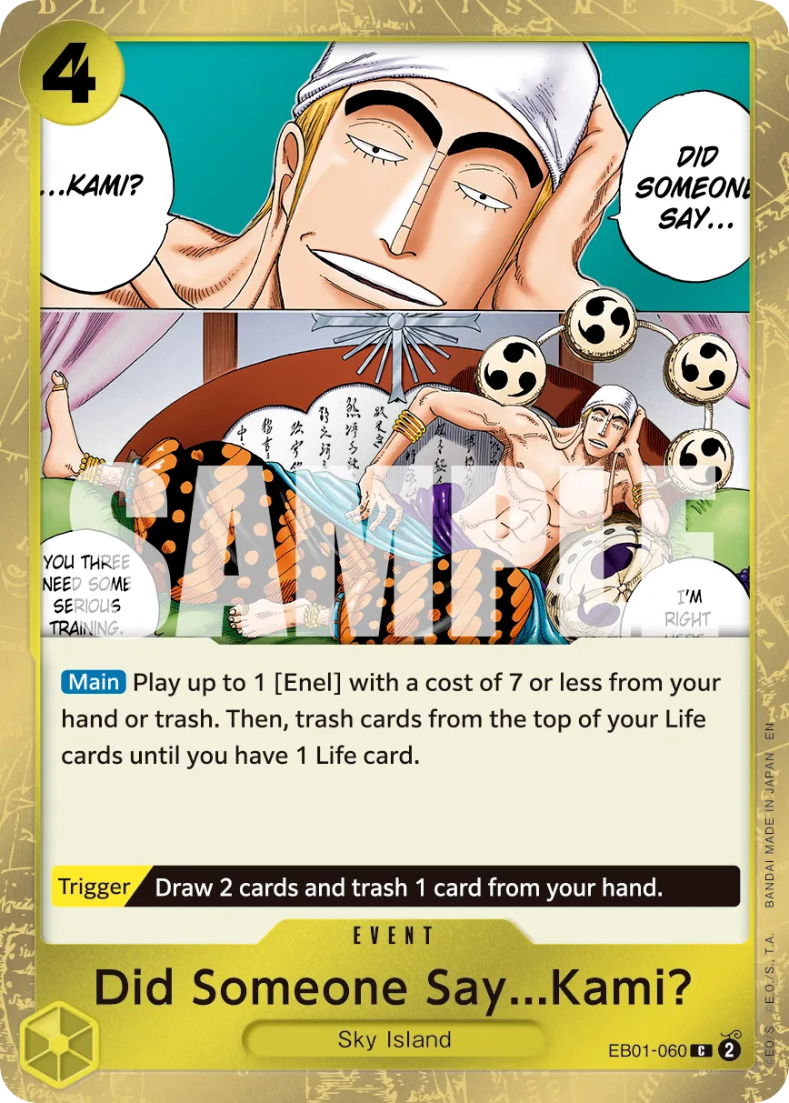 Did Someone Say...Kami? (Pirate Foil) · Extra Booster: Memorial Collection EB01-060/105