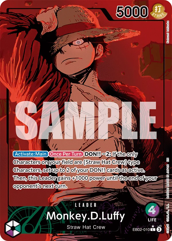 Monkey.D.Luffy (010) (Alternate Art) · Extra Booster: Anime 25th Collection EB02-010/84