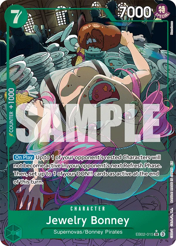 Jewelry Bonney (Alternate Art) · Extra Booster: Anime 25th Collection EB02-015/84