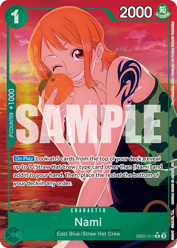 Nami (Alternate Art) · Extra Booster: Anime 25th Collection EB02-017/84