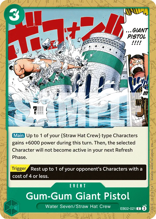 Gum-Gum Giant Pistol · Extra Booster: Anime 25th Collection EB02-021/84