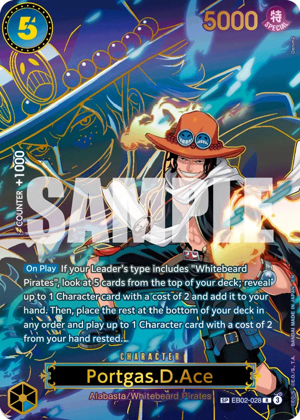 Portgas.D.Ace - EB02-028 (SP) · Extra Booster: Anime 25th Collection EB02-028/84