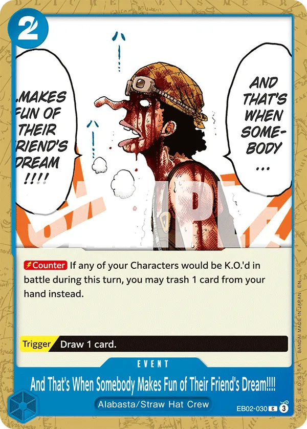 And That's When Somebody Makes Fun of Their Friend's Dream!!!! · Extra Booster: Anime 25th Collection EB02-030/84
