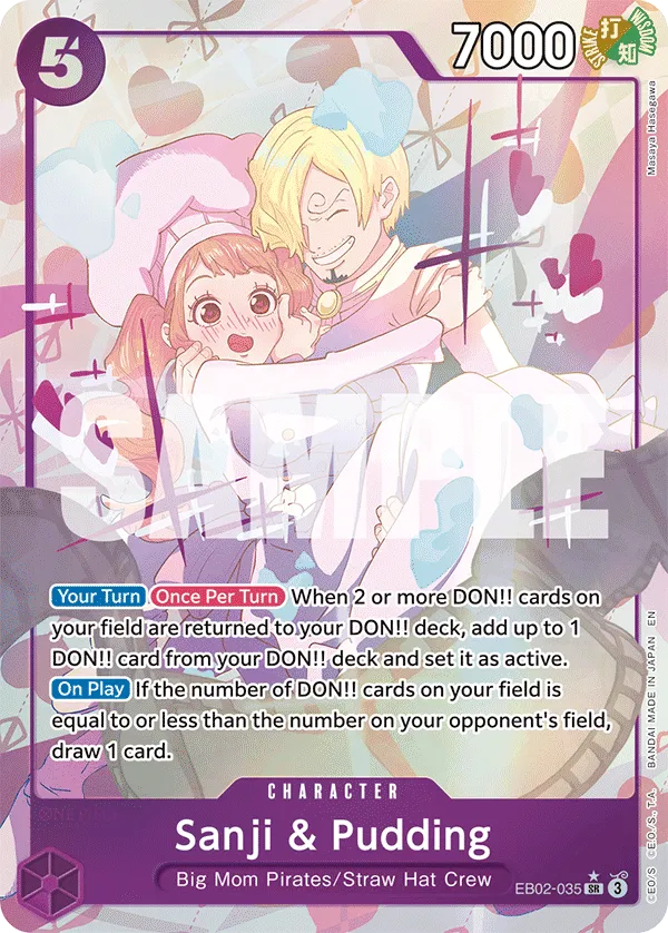 Sanji & Pudding (Alternate Art) · Extra Booster: Anime 25th Collection EB02-035/84