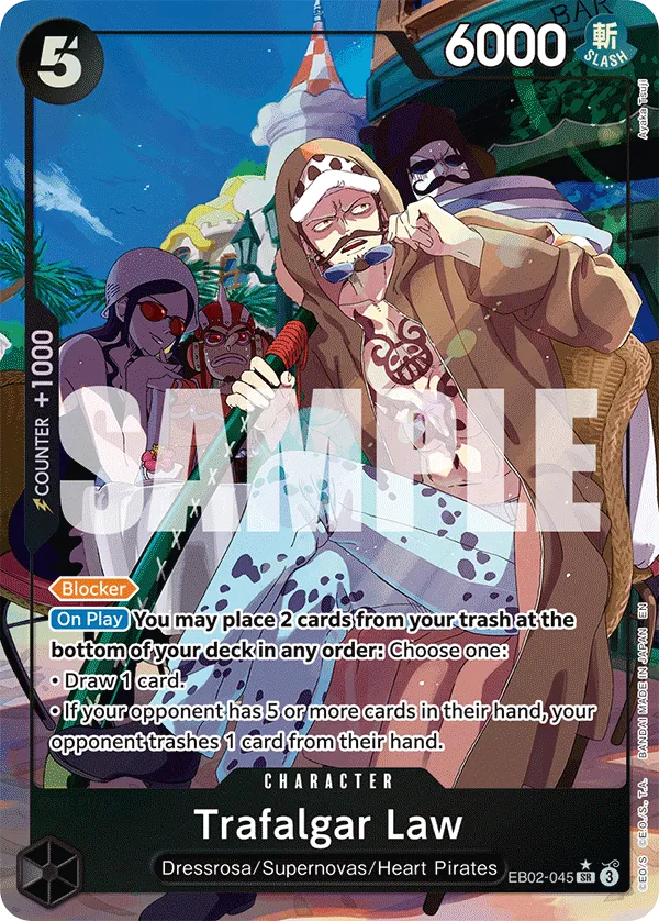 Trafalgar Law (Alternate Art) · Extra Booster: Anime 25th Collection EB02-045/84