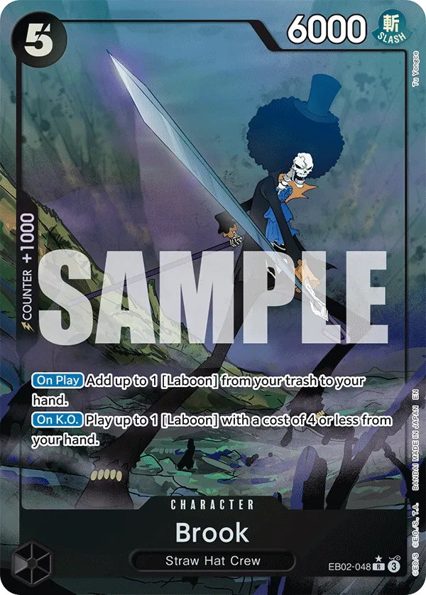 Brook (Alternate Art) · Extra Booster: Anime 25th Collection EB02-048/84