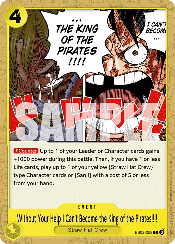 Without Your Help I Can't Become the King of the Pirates!!!! · Extra Booster: Anime 25th Collection EB02-059/84