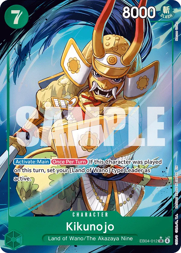 Kikunojo - EB04-012 (Alternate Art) · The Azure Sea's Seven EB04-012/86