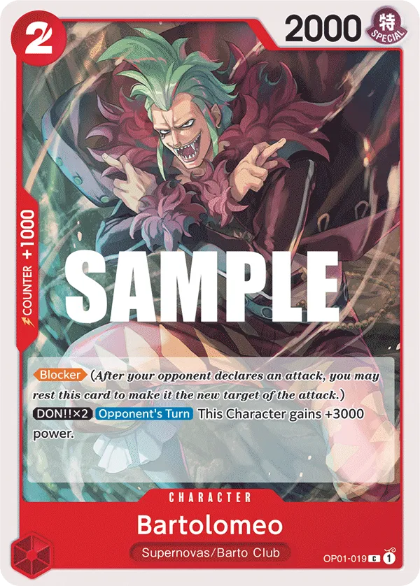 Bartolomeo · Romance Dawn OP01-019/202