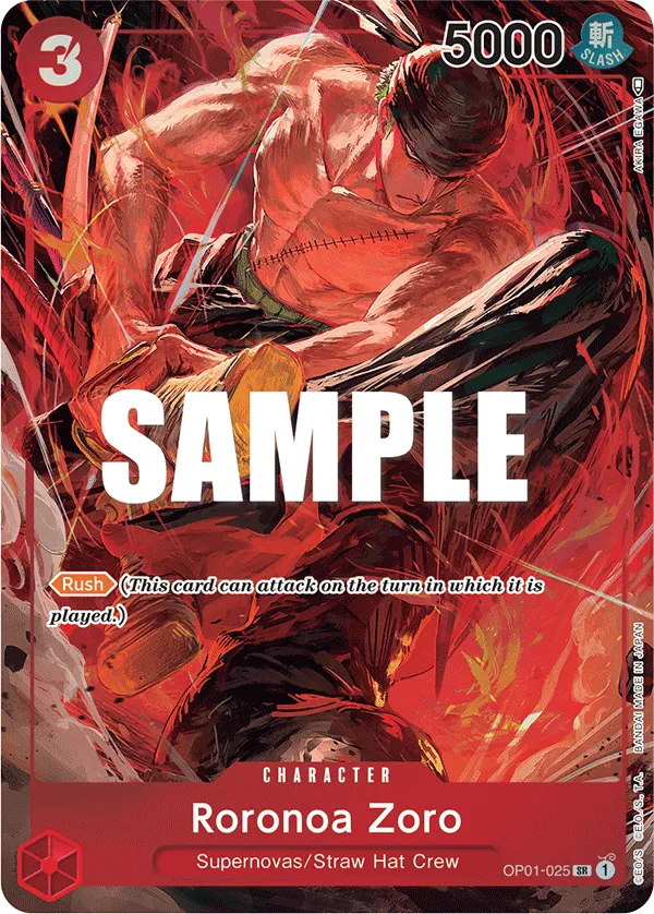 Roronoa Zoro (025) (Parallel) · Romance Dawn OP01-025/202