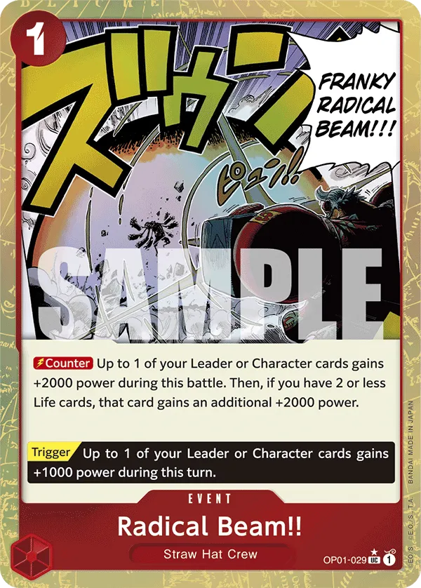 Radical Beam!! (Textured Foil) · Romance Dawn OP01-029/202