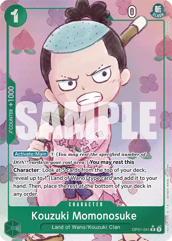 Kouzuki Momonosuke (Alternate Art) · Romance Dawn OP01-041/202
