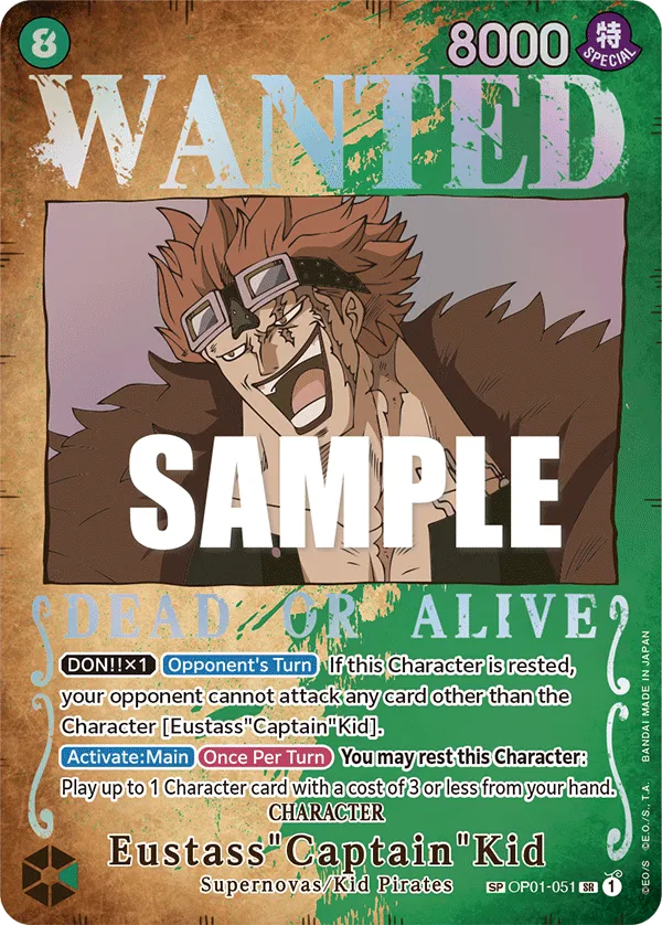 Eustass"Captain"Kid (Wanted Poster) · Romance Dawn OP01-051/202