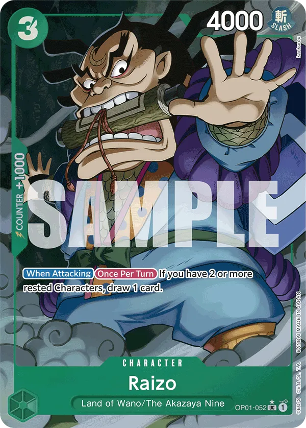 Raizo (Full Art) · Romance Dawn OP01-052/202