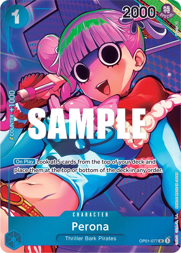 Perona (Box Topper) · Romance Dawn OP01-077/202
