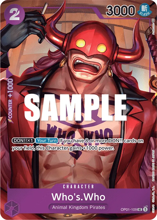 Who's.Who (Box Topper) · Romance Dawn OP01-109/202