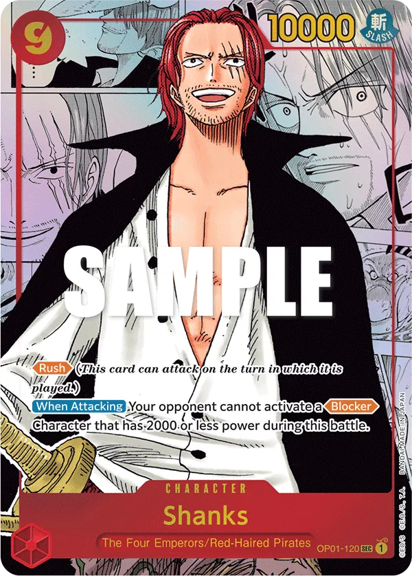 Shanks (Parallel) (Manga) (Alternate Art) · Romance Dawn OP01-120/202