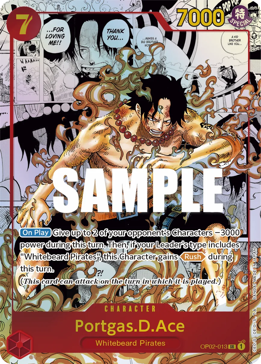 Portgas.D.Ace (Parallel) (Manga) (Alternate Art) · Paramount War OP02-013/204