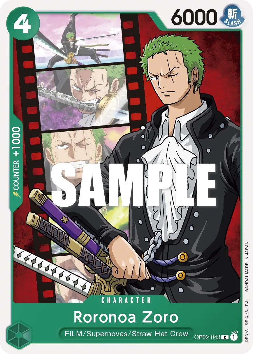 Roronoa Zoro · Paramount War OP02-043/204
