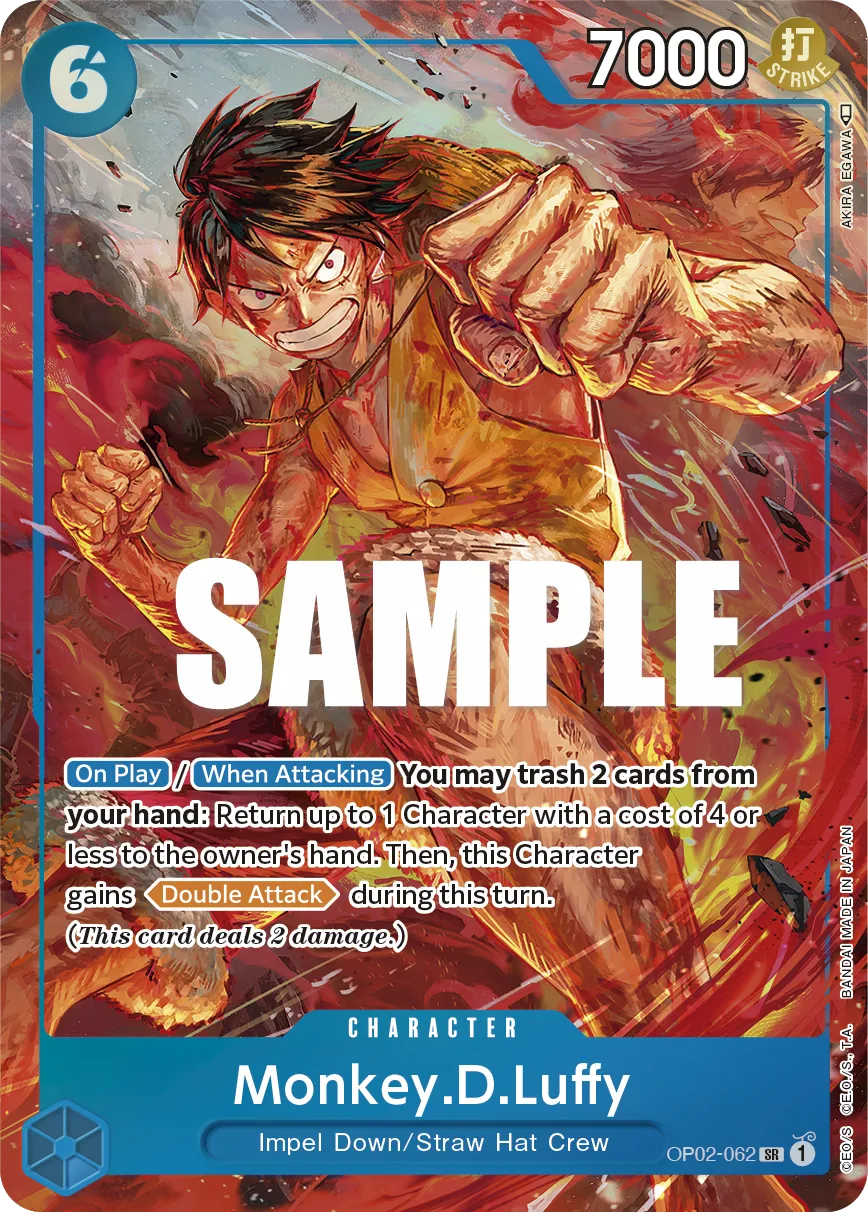 Monkey.D.Luffy (062) (Alternate Art) · Paramount War OP02-062/204