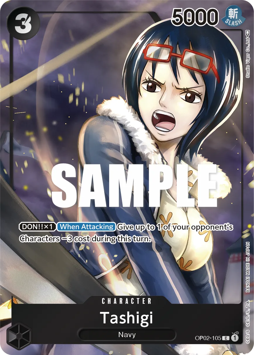 Tashigi (Box Topper) · Paramount War OP02-105/204